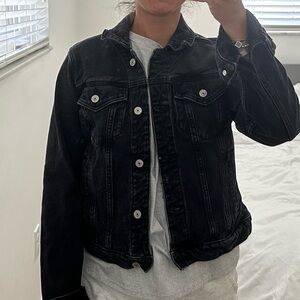 Abercrombie Black Denim Jacket